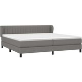  Krevet s oprugama i madracem tamnosivi 200 x 200 cm od tkanine | shoptok.hr