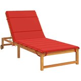  Jastučić za ležaljku GEMERT 100% poliester Crvena - Crvena 200 x 70 x 3 cm Poliester | shoptok.hr
