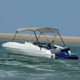 Bimini tenda s 3 loki siva 184x189x135 cm, (21233577)