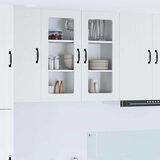 vidaXL Stenska kuhinjska omarica Bela 80 x 31 x 80 cm Konstruiran les | Shoptok.si