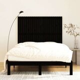  Stensko posteljno vzglavje črno 140x3x110 cm trdna borovina, (20738165) | Shoptok.si