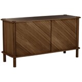UMAGE Rjava komoda iz masivnega hrasta z drsnimi vrati 135x73,5x48 cm Italic – | Shoptok.si