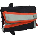 vidaXL Kolesarska prikolica črna in oranžna 45 kg železo | Shoptok.si