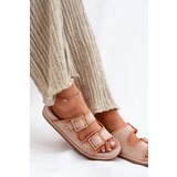 Boto Women's Sandals With Buckles And Decorative Stitching Beige Visley | Shoptok.si
