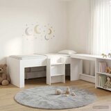  Krevet za djecu s visokim okvirom i stolom Bijela 80 x 200 cm | shoptok.hr