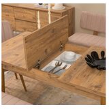 Hanah home Set trpezarijski sto, 4 trpezarijske stolice i klupa, boja vina i bež | Eponuda.ba