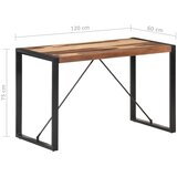  Blagovaonski stol 120 x 60 x 75 cm od masivnog drva | shoptok.hr