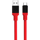 TACTICAL Fat Man kabel USB-A/USB-C - 1m - Rdeča | Shoptok.si