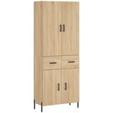  Visoka komoda hrasta sonome 69,5x34x180cm od konstruiranog drva | shoptok.hr