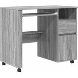 Stol s kotačićima Siva Sonoma 91 x 50 x 77 cm Konstruirano drvo | Eponuda.ba