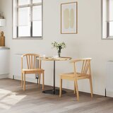  Stolac za blagovanje 2 pcs Prirodna Čvrsto drvo | shoptok.hr