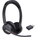 Yealink WH64 Hybrid Dual Teams Headset Wireless Head-band Office /Call center Micro-USB Bluetooth Black | shoptok.hr