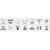  SVJETILJKA NADGRADNA ZA LED CIJEVI ORO-SILVER LED-POL | shoptok.hr