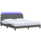  Okvir kreveta s LED-om bez madraca 180x200 cm od tkanine | Eponuda.com