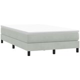 Box spring krevet bez madracem svjetlosivi 120x220cm baršunasti | shoptok.hr