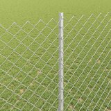  Ograda od lančanih veza s postom 10 x 1,5 m Srebrna Mreža | shoptok.hr