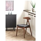 House Nordic Črn/temno rjav jedilni stol iz masivnega hrasta Lanuza – | Shoptok.si