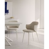 Kave Home Bela raztegljiva jedilna miza s stekleno mizno ploščo 100x130 cm Yodalia – | Shoptok.si