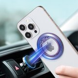 Techsuit MagSafe telefonski obroč (MPR2) – Okrogla oblika – aluminijeva zlitina – bordo | Shoptok.si