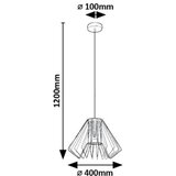 Rabalux visilica Emerencia, 1xE27, Crni | Eponuda.com