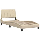  Okvir kreveta bez madraca Krem 80x200 cm Tkanina | shoptok.hr