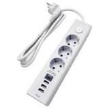 Well Produžni kabl sa zaštitom 3 utičnice+3x USB-A, USB-C 3m | Eponuda.ba
