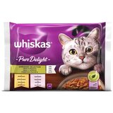 Whiskas kesice pure delight izbor mesa 4x85g Cene