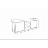 Hanah home tv polica otis black anthracite | ePonuda.com