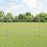 vidaXL poljska ograja 1.6x25 m pocinkano jeklo | Shoptok.si