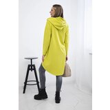Kesi Sweatshirt with a long back and kiwi hood | shoptok.hr