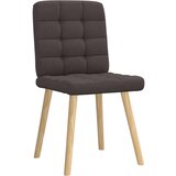  Jedilni stoli 4 kosi temno rjavo blago, (21822552) | Shoptok.si