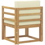  2 Komad Set vanjskih sofa Poliester Bijela i Krem | shoptok.hr