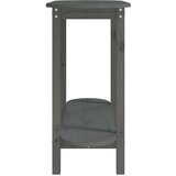  Konzolni stol sivi 110 x 40 x 80 cm od masivne borovine | shoptok.hr