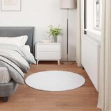  Faux Rabbit Fur Rug Olite Bijelo Ø 100 cm Poliester | shoptok.hr