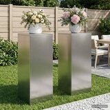  Stalak za biljke 2 pcs Srebrna 30 x 30 x 80 cm Nehrđajući čelik | shoptok.hr