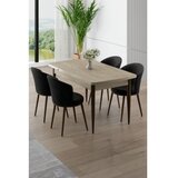 Hanah home trpezarijski set, 5 dijelova, crni Slike