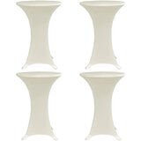  Navlaka za stol za stajanje Ø 80 cm krem rastezljiva 4 kom | shoptok.hr