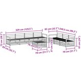  Set vanjskih sofa 8 kom. Prirodna Čvrsto drvo akacije Smeđa 79 x 79 x 37 cm | shoptok.hr