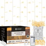 springos SVETLOBNA ZAVESA 200LED 2x2 LUČKE ZA BOŽIČNO JELKO GARLANDA DALJ., (21638616) | Shoptok.si
