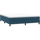 Krevet s oprugama bez madracem tamnoplavi 180x210 cm baršunasti | Eponuda.com
