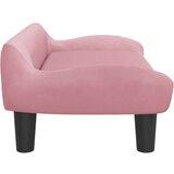 vidaXL Dječja fotelja ružičasta 70x40x24 cm baršunasta | shoptok.hr