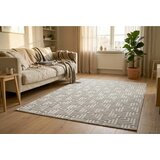 Kayoom RAVNO TKANA PREPROGA Calma 120/160 cm tkano srebrne barve | Shoptok.si