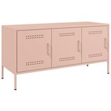 Furnova TV omarica roza 100,5x39x50,5 cm jeklo, (21923273) | Shoptok.si