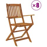  9-dijelni sklopivi vrtni blagovaonski set masivno drvo bagrema | shoptok.hr