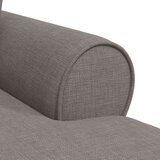  Naslonjač z krilom z blazino Taupe 91 x 157 x 91 cm blago, (5000133088) | Shoptok.si