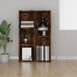 Ormarić Knjižna omara/komoda dimljen hrast 50x25x80 cm inženirski les | Shoptok.si