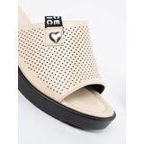 SEASTAR Women's beige platform flip flops | Shoptok.si