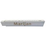 HEKA Zložljiv meter Heka (napis: Marijan, bele barve, 2 m) | Shoptok.si