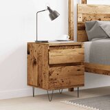 vidaXL Noćni ormarić boja staro drvo 40x35x50 cm konstruiranog drva | shoptok.hr