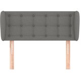  Uzglavlje s ušima tamnosivo 103x23x78/88 cm od tkanine | shoptok.hr
